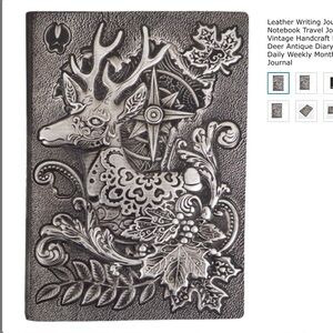 Silver Embossed Reindeer Notebook